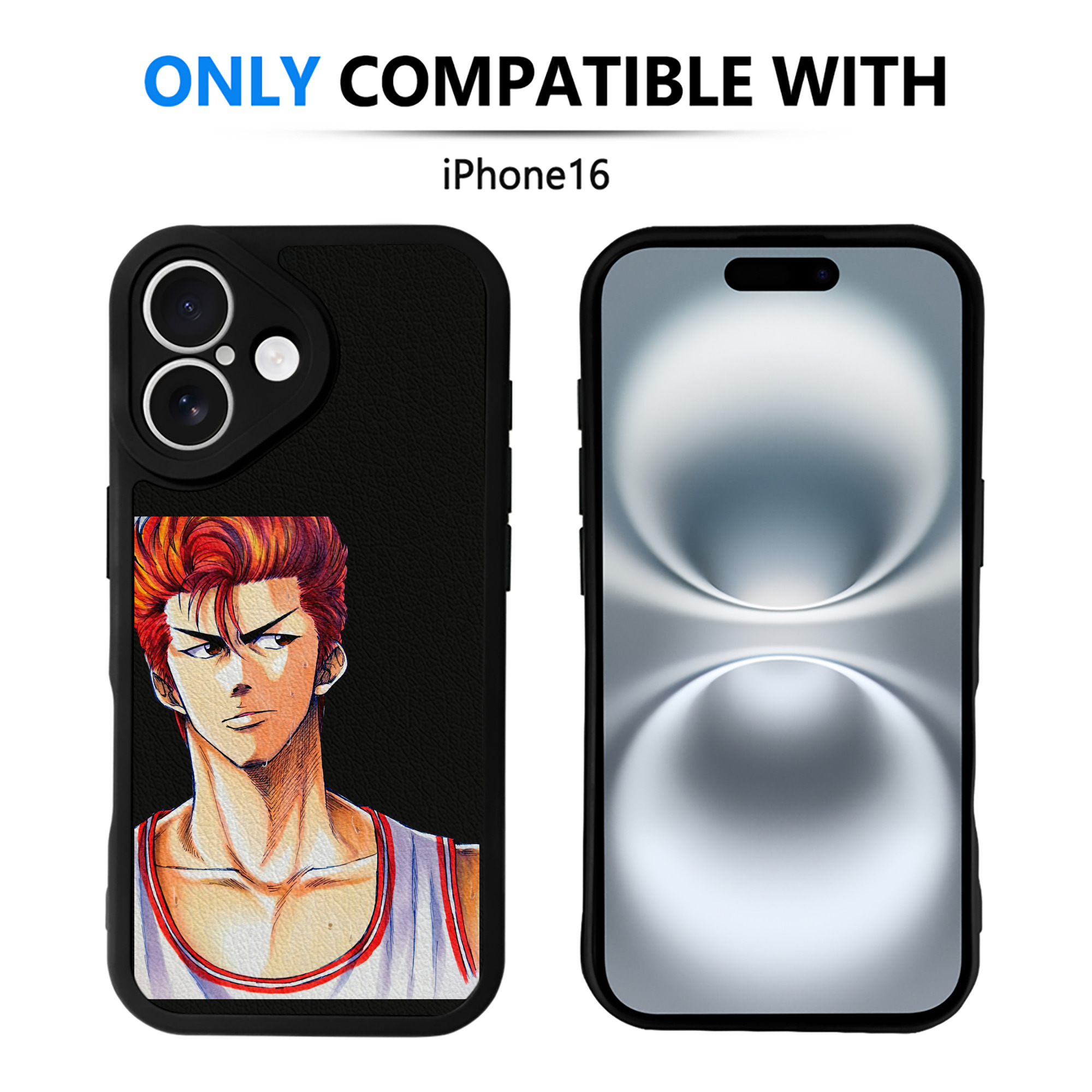 （画像用） SLAM DUNK／スラムダンク 【iPhone 16シリーズ対応】シリコンスマホケース（レザー調） 材質：シリコン